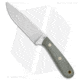 Battle Horse Knives Highlander Fixed Blade Knife, 5.50in, O1, Drop Point Blade, Micarta OD Green Handle, Full-Flat, Steel/OD Green, 10.125in, BHQ-77690