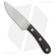 Battle Horse Knives Patriot Scout Fixed Blade Knife, 4.25in, O1, Drop Point Blade, Micarta Black Handle, Standard, Steel/Black, 8.125in, BHQ-49453