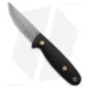 Battle Horse Knives Sisu Fixed Blade Knife, 3.50in, O1, Normal Blade, Micarta Black Handle, Steel/Black, 8.25in, BHQ-198253