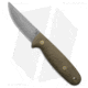 Battle Horse Knives Sisu Fixed Blade Knife, 3.50in, O1, Normal Blade, Micarta Green Handle, Steel/Green, 8.25in, BHQ-198254