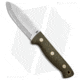 Battle Horse Knives Smoky Mtn. Razor Fixed Blade Knife, 4.00in, O1, Drop Point Blade, Micarta OD Green Handle, Steel/OD Green, 8.625in, BHQ-71206