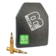 Battle Steel Level III+ Special Threat Armor Plate, Green Tip Protection, 10 x 12in, Shooters Cut, Multi-Curve, BS3+MC1012
