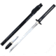 BattleBlades Shinobi Chokuto Sword, 32.36in Overall, 21in Polished T10 High Carbon Steel Blade, 2.29lb, BB-SC