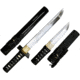 BattleBlades Shinobi Tanto &amp; Waki Knife Set, 1095HC Steel, 17.13in Waki w/ 11.63in Blade, 10.63in Tanto w/ 6.5in Blade, Rayskin Handles, BB-SSSET