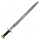 Battling Blades Bastard High Carbon Damascus Steel Sword Longsword, 36in, 11934986771