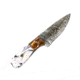 Battling Blades Copy Of Blue And Red Skinner Skinning Knife, High Carbon Damascus Steel Blade, 9in, 7004819423404