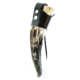 Battling Blades Etched Viking Drinking Horn, Small, Leather Belt Holder, 10 Fl Oz, 1387277746210