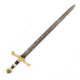 Battling Blades King David Star Short High Carbon Damascus Steel Blade Sword, 27in, 6045173940396