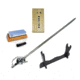 Battling Blades Leaf Rapier Bundle- Damascus Steel Rapier Sword- Maintenance Kit- Sword Sharpener- Sword Stand, 7272942141612