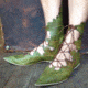 Battling Blades Medieval Retro Elf Leaves Lace Up Carnival Party Knight - Boots - Womens, 7379236159660