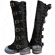 Battling Blades Medieval Vintage Steampunk Viking Armor Half Chaps Lace Up Buckle Shoes Boots, Leather, 7353671647404