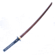 Battling Blades Samurai Katana Sword, High Carbon Damascus Steel, Red, 40.5in, 5382367772834