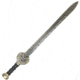 Battling Blades Spanish King El Cid High Carbon Damascus Steel Longsword, 37in, 1551983149090