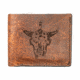 Montana Knife Company Mkc Bison Skull Leather Wallet, Natural, One Size, MKC-000739