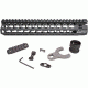 Bravo Company 10in Alpha Keymod Rail for AR Rifles, Aluminum Alloy, Black Finish, KMRA10556BK