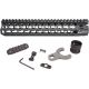 Bravo Company 10in Alpha Keymod Rail for AR Rifles, Aluminum Alloy, Black Finish, KMRA10556BK