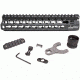 Bravo Company 9in KMR Alpha Keymod Rail for AR Rifles, Aluminum Alloy, Black Finish, KMRA9556BK