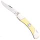 Bear and Son Knives Medium Lockback Folding Knife, 2.75in, 1095 Carbon Steel, Yellow Delrin Handle, C305