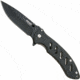 Bear Edge Brisk 1.0 Folding Knife, 3.63in, 440 Stainless Steel, Stainless Steel w/Soft Touch Coating Handle, Black, 61513