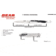 Bear Edge Minimal Framelock Folding Knife, 3.25in, 440 Stainless Steel, Stainless Steel Handle, 61527