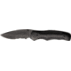 Bear Ops Rancor Fold Knife, SS partially serrated modified Drop Point b, Black G-10 Handle BC32005