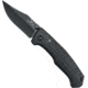 Bear OPS Slide Lock Folding Knife, 3.75in, Modified Clip Point, Black Aluminum Handle, MC-500-AlBK-B