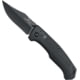 Bear OPS Slide Lock Folding Knife, 3.75in, Modified Clip Point, Black Aluminum Handle, MC-500-AlBK-B