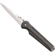 Bear &amp; Son Cutlery 4 3/8 Stiletto Carbon Fiber Handle With Satin Finish Blade With Pocket Clip - MC-300-CF-S
