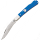 Bear &amp; Son Cutlery Humpback Lock Blue Folding Knife, 2.75in Satin SS Clip Point Blade, Blue G10 Handle, G05HBB