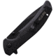 Bear &amp; Son Cutlery Sideliner Black Folding Knife, 4.5in Closed, 3.5in Black Finish Stainless Steel Blade, Black Zytel Handle, 778B