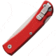 Bear &amp; Son Cutlery Small Farmhand Folding Knife, 3.63in Closed, 2.63in, High Carbon Stainless Steel, Satin Blade, Red Aluminum Handle, 137LRD