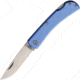 Bear &amp; Son Cutlery Small Farmhand Folding Knife, 3.63in Closed, 2.63in, High Carbon Stainless Steel, Satin Blade, Blue Aluminum Handle, 137LBL