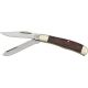 Bear &amp; Son Little Trapper Fold Knife, Twin Blade Knife, Clip and spey Blade, RoseWood Handle BC254