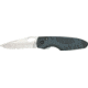 Bear &amp; Son Sideliner Fold Knife, 440 SS standard edge Blade, Black Zytel and Kraton Handle BC7410