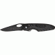 Bear &amp; Son Sideliner Fold Knife, black finished SS Blade, Black Zytel and Kraton Handle BC7404T