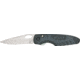Bear &amp; Son Sideliner Fold Knife, SS standard edge Blade, Black Zytel and black Kraton Handle BC7404