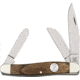 Bear &amp; Son Stockman Fold Knife, 1095 Carbon Steel clip, Heritage Walnut Handle BCC247