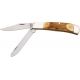 Bear &amp; Son Trapper Stag Fold Knife, High Carbon SS clip and spey Blade, India Stag Bone Handle BC554