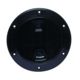Beckson Marine 4" Smooth Center Screw-Out Deck Plate - Black, DP40-B