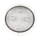 Beckson Marine 8" Clear Center Screw-Out Deck Plate - White, DP80-W-C