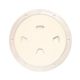 Beckson Marine 8" Smooth Center Screw-Out Deck Plate - Beige, DP80-N