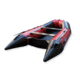 Beluga Boats 12 Feet Inflatable Boat, 6 Person, Red/Black K-12RFDRED