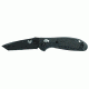Benchmade 557 Tanto Mini-Griptilian Folding Knife, Plain Edge/ BK1 Coated Blade 557BK