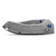 Benchmade 748 Narrows Folding Knife, 3.43in, M390 58-61HRC, Plain Drop Point, Raw Titanium, 748