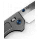 Benchmade 748 Narrows Folding Knife, 3.43in, M390 (58-61HRC), Plain Drop Point, Raw Titanium, 748