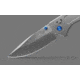 Benchmade 748 Narrows Folding Knife, 3.43in, M390 58-61HRC, Plain Drop Point, Raw Titanium, 748