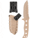 Benchmade Adamas Fixed Blade Knife, Plain Edge, Desert Sand Blade, Sand Sheath 375SN