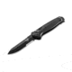 Benchmade Autocrat Automatic Folding Knife, 3.3in, Coated, Serrated, Reverse Tanto, G10 black handle, 8551SBK