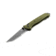 Benchmade Bailout Folding Knife, 3.38 in, CPM-M4 Steel, Serrated Tanto Blade, 6061-T6 Aluminum, Woodland Green Handle, 537SGY-1