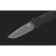 Benchmade Bailout Folding Knife, 3.38 in, CPM-M4 Steel, Non-Serrated Tanto Blade, 6061-T6 Aluminum, Black Handle, 537GY-03